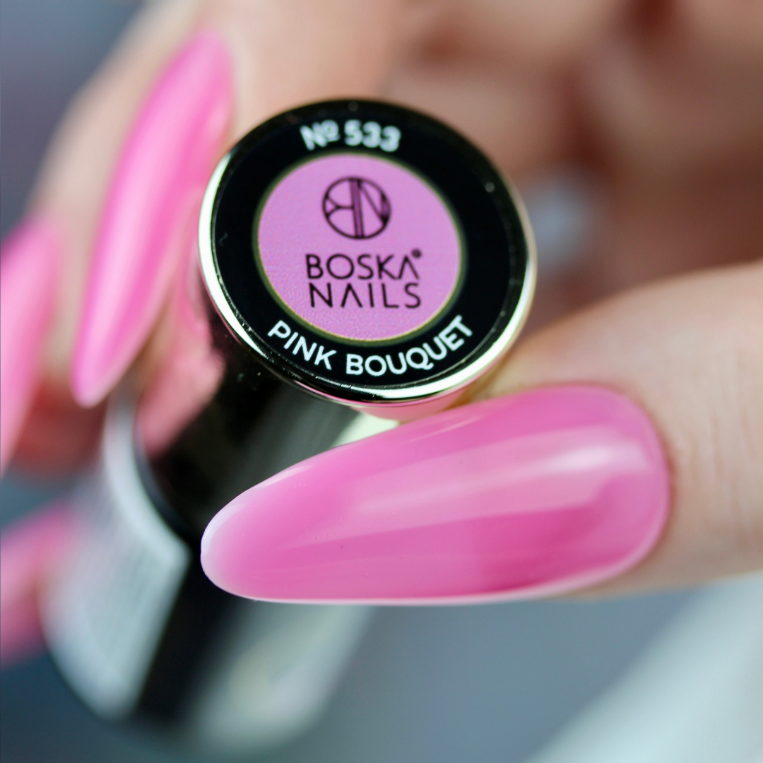 Boska Nails Hybrid-Nagellack 533 Pink Bouquet, natürlicher Look, 6 ml