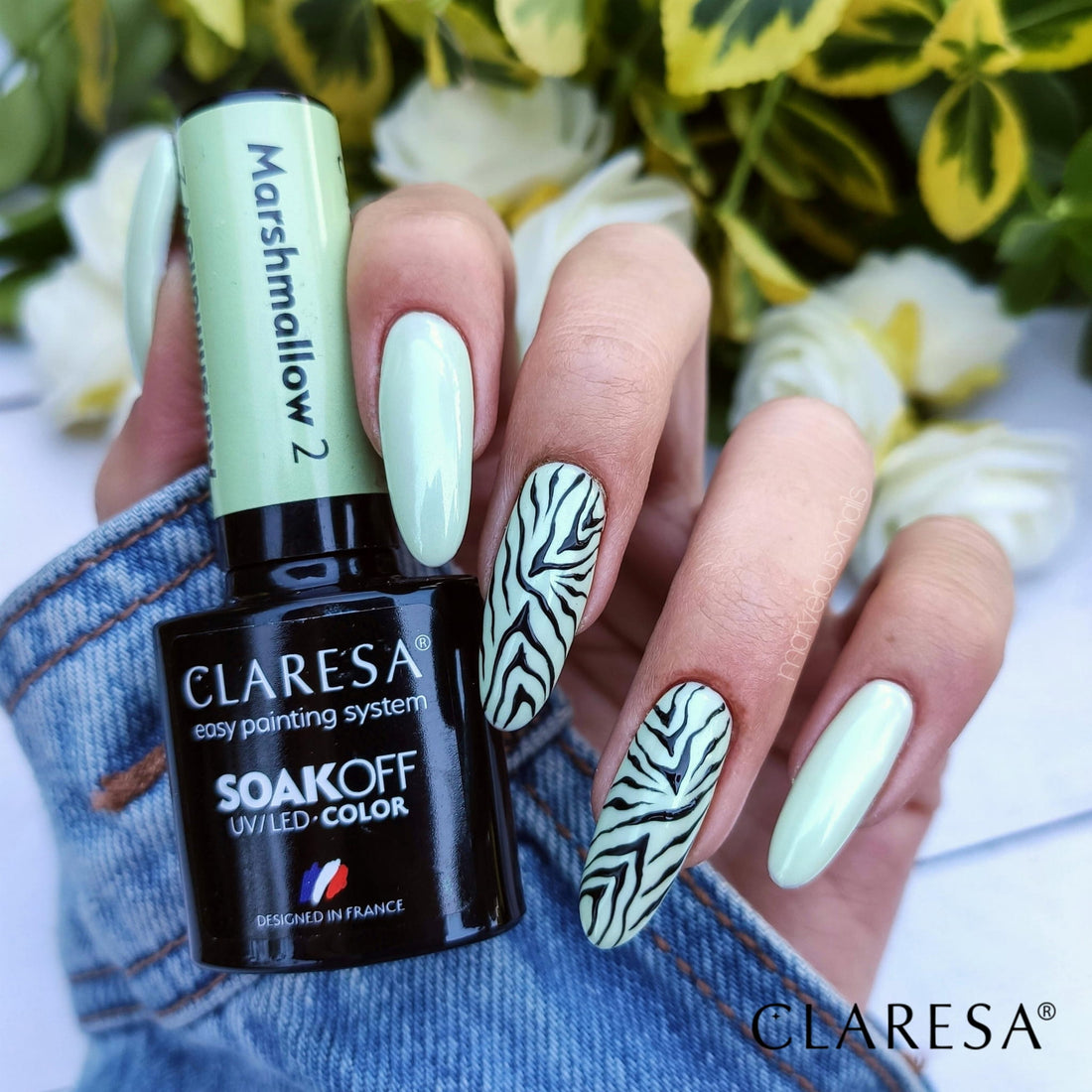 Claresa Hybrid Nagellack MARSHMALLOW 2 Pastell Pistazie
