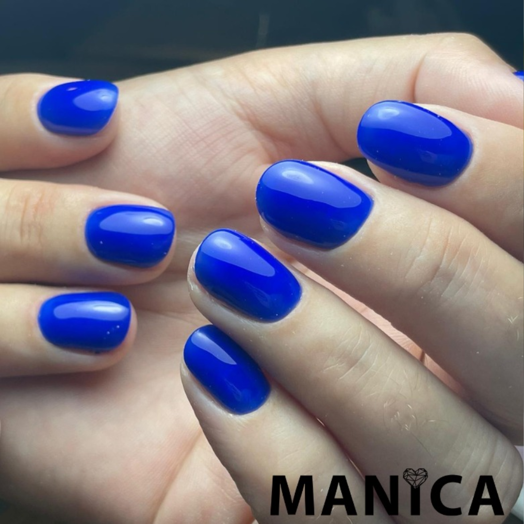 Manica Hybrid-Nagellack 093 Kobaltblau, LED/UV-Gel-Lack, 10 ml