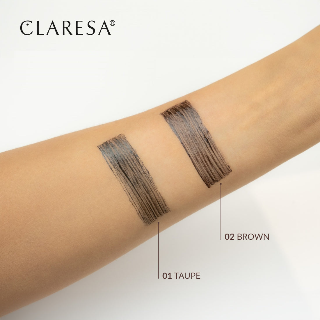 Claresa Super Strong Eyebrow Tinting Gel 02 BROWN Wie ein Kleber braun