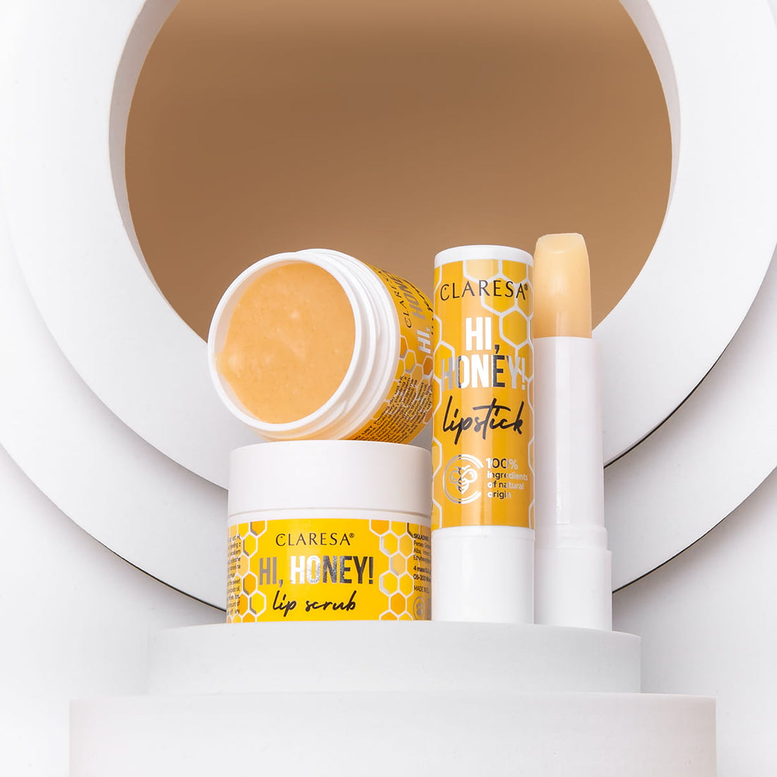 Claresa Pflegender Honiglippenstift für die Lippen HI HONEY Lippenstift Honig Rizinus