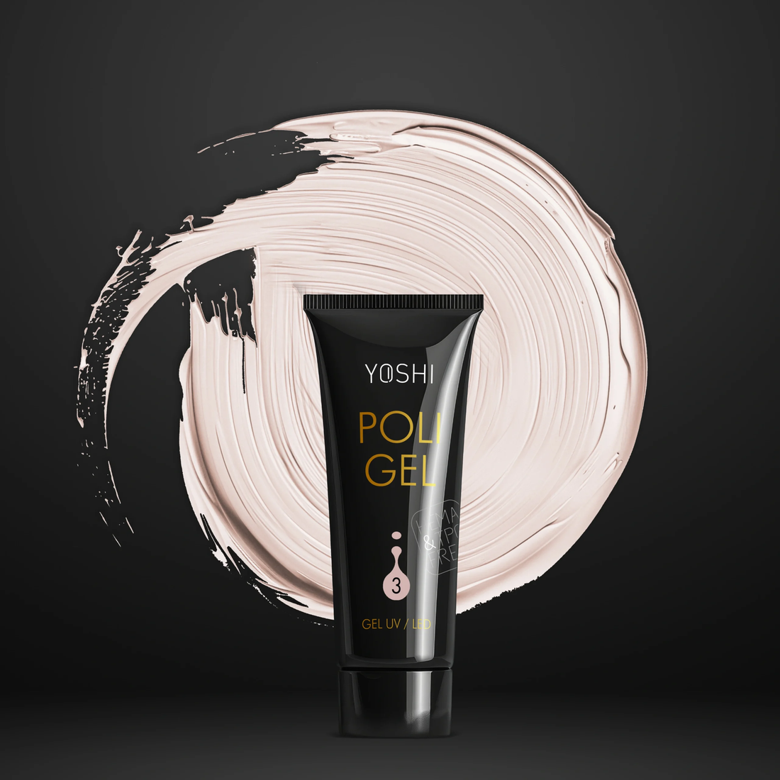 Yoshi PoliGel No3 Nagelaufbaugel Acrylgel in der Tube 30ml
