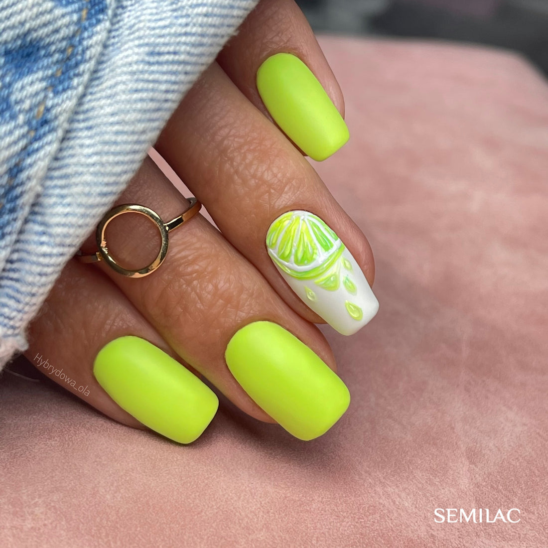Semilac 564 Neon Lime Hybrid-Nagellack, 7 ml