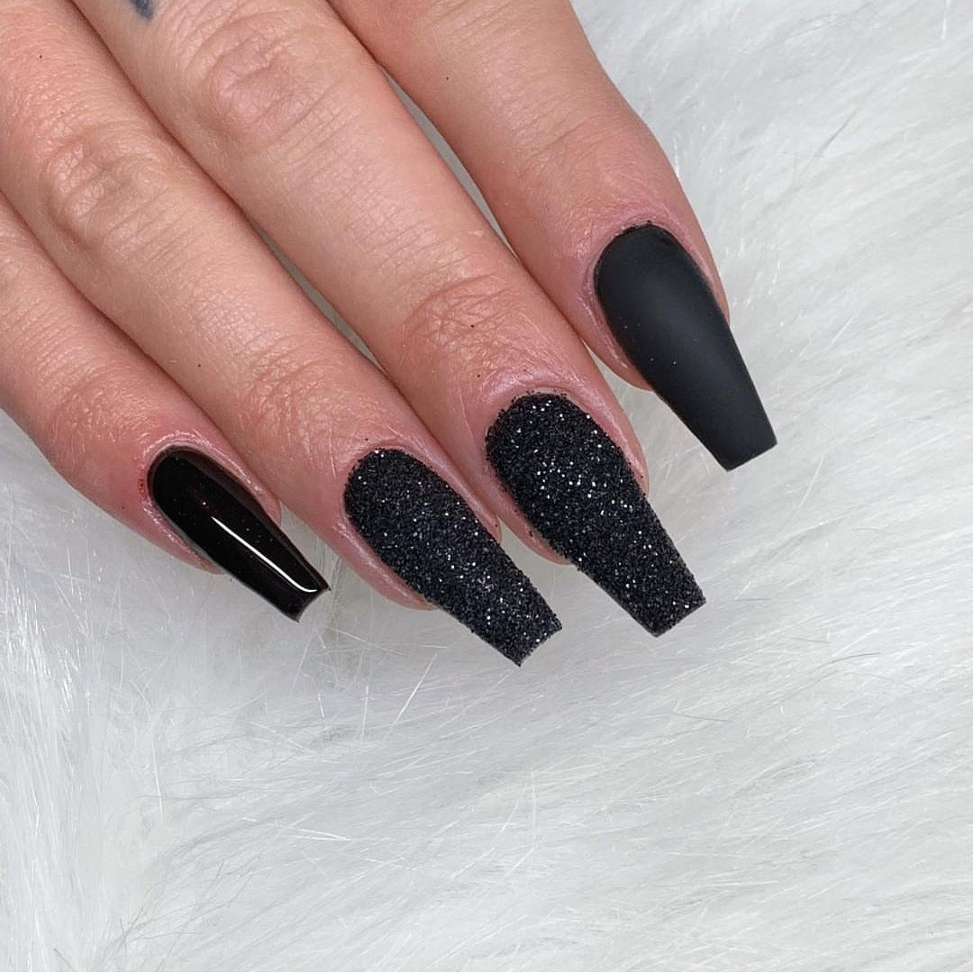 Nagelstaub Christmas Snowflash Nr. 20 SCHWARZ Frosteffekt