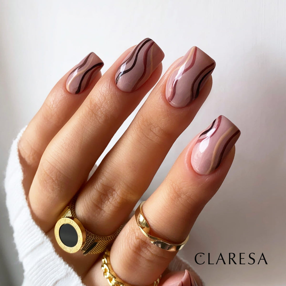 Claresa Hybrid Nagellack BRAUN 304