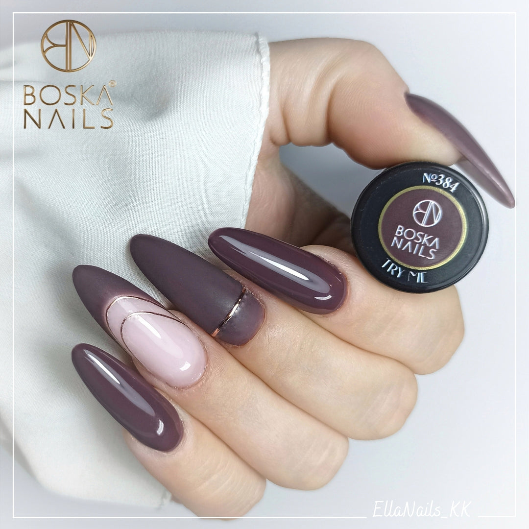 Boska Nails Hybrid Nagellack 384 Try me braun 6ml