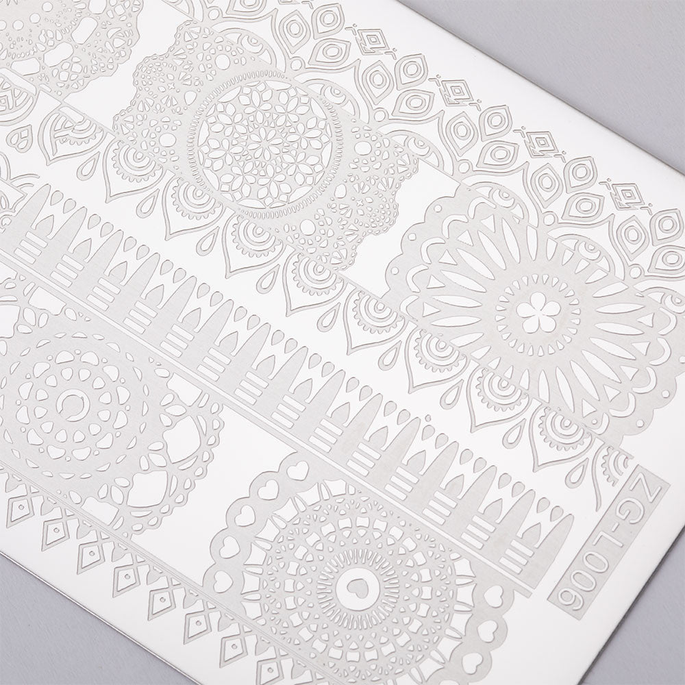 Stempelplatte mit Muster LACE ZG-L006