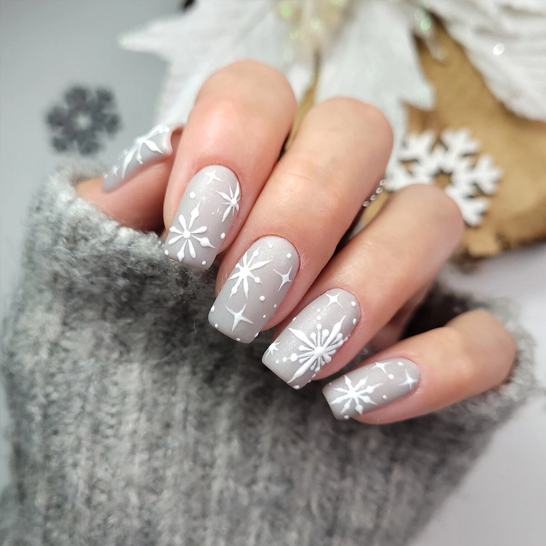 Semilac 338 COZY GRAY SHIMMER Hybrid-Nagellack 7 ml