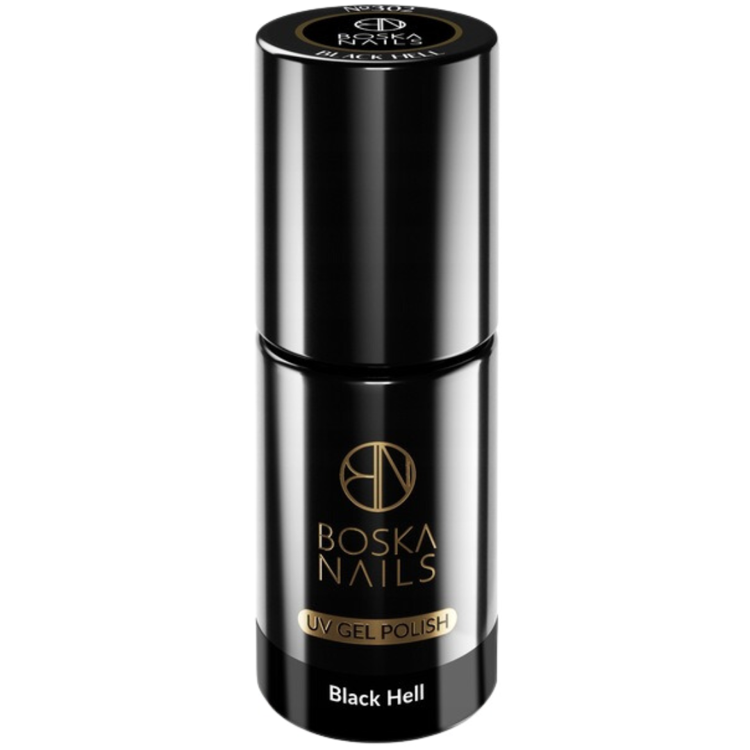 Boska Nails Hybrid Nagellack Nr. 302 Black Hell Black, 6 ml
