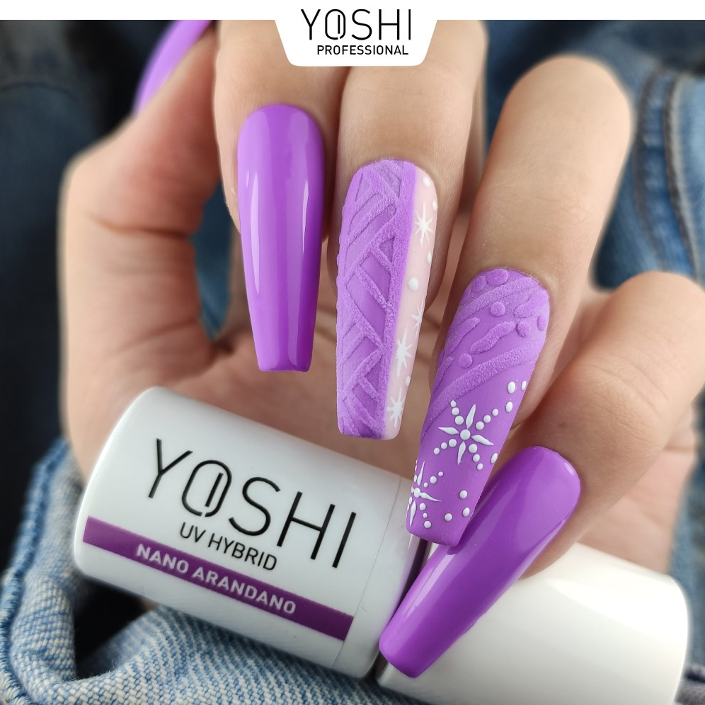 Yoshi UV-Hybrid-Nagellack 705 Nano Arandano Purple, 6 ml