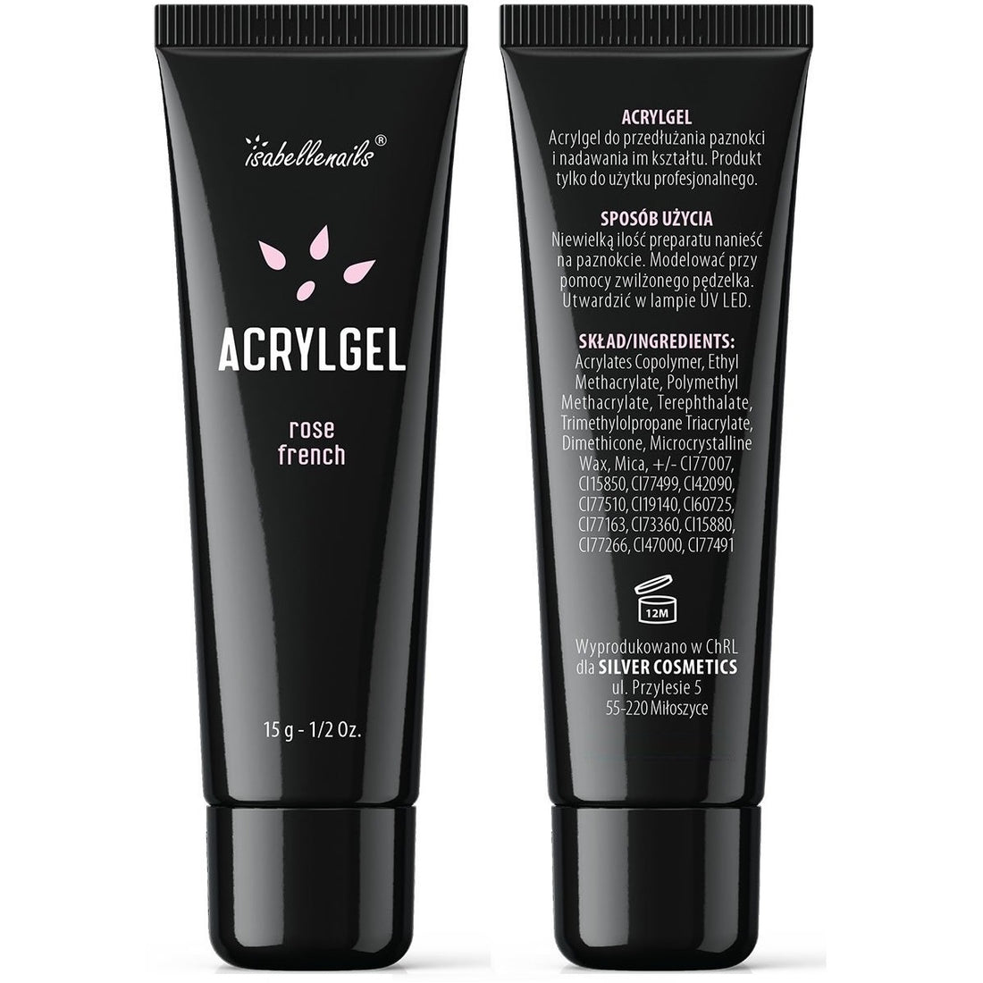Acryl-Nagelgel Dualform Poly Gel ROSE FRENCH 15g Isabellenails