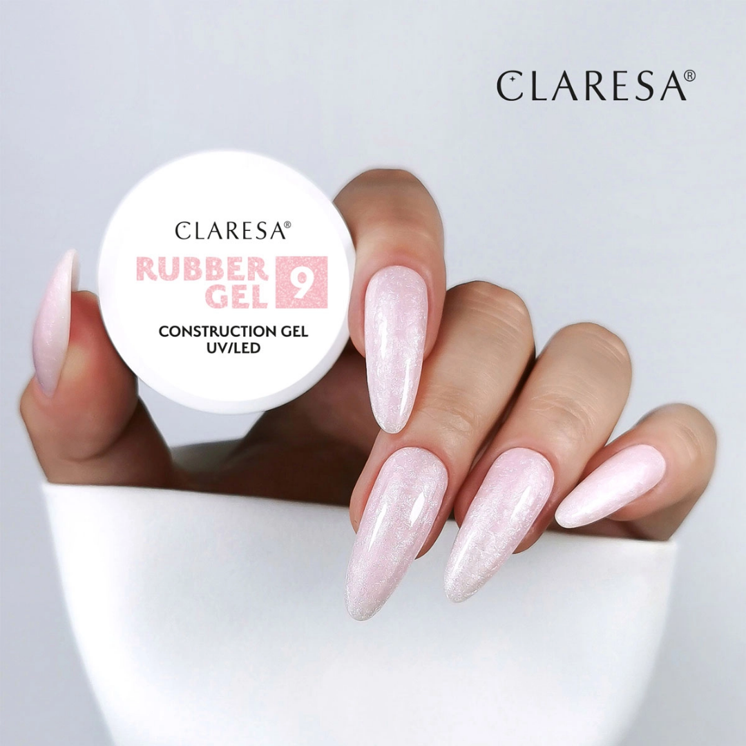 Claresa Rubber Gel 9 dickes Nagelaufbaugel 45g