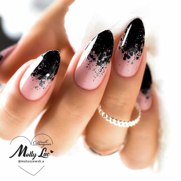 Elegance Nagelpuder Nr. 20 Schwarz Glitter