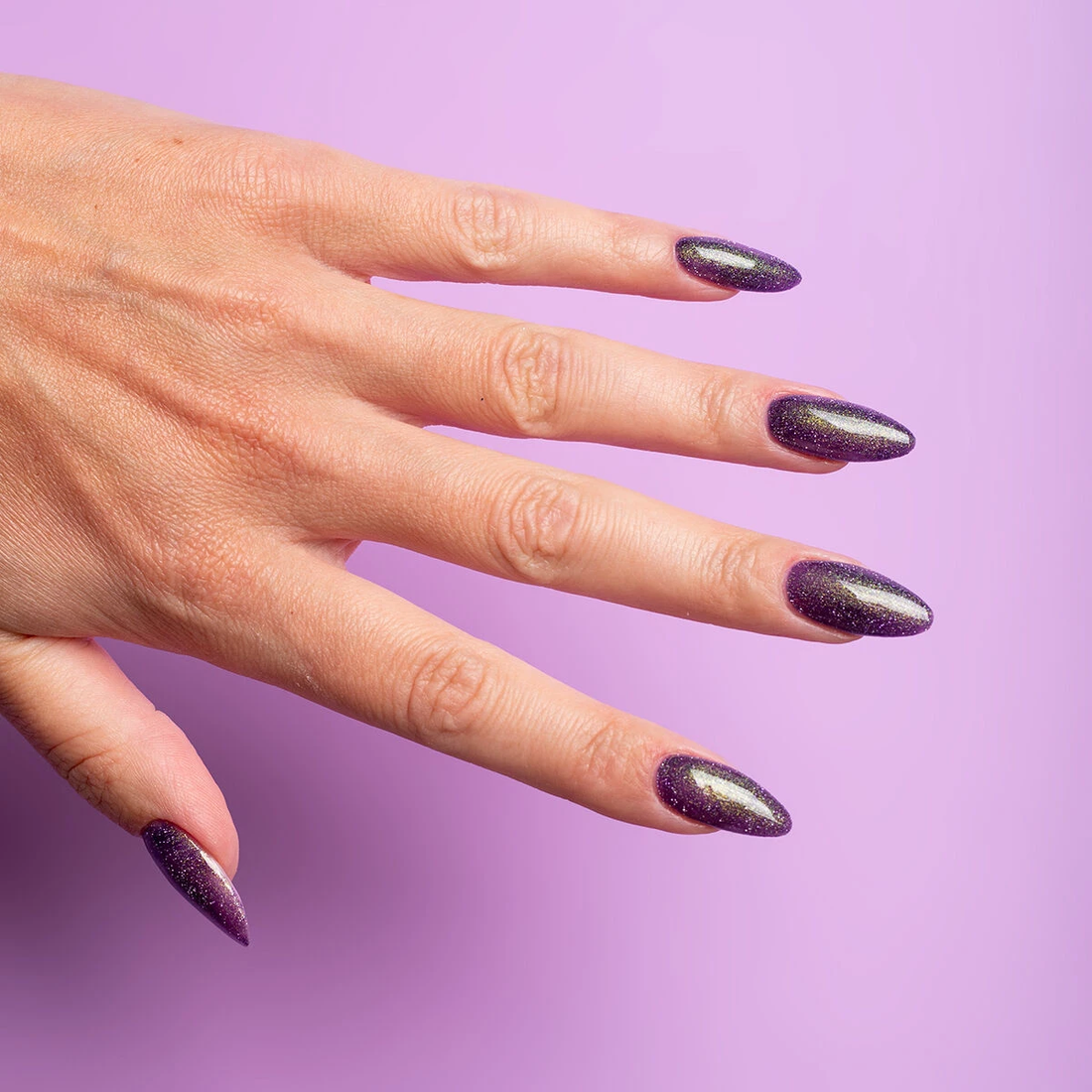 SEMILAC 825 Cyber Violet Galaxy Flash Magnetischer Hybrid-Nagellack