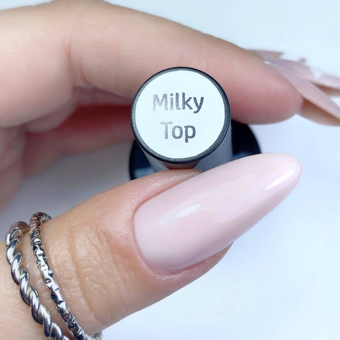 Makear Top Milky Kein Abwischen für Nägel ohne Abspülen Milky für Ombre 8ml