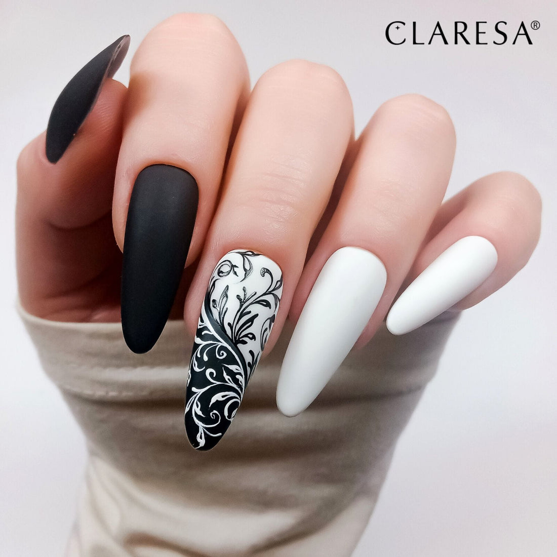 Claresa Hybrid Nagellack BLACK 900 schwarz 5g