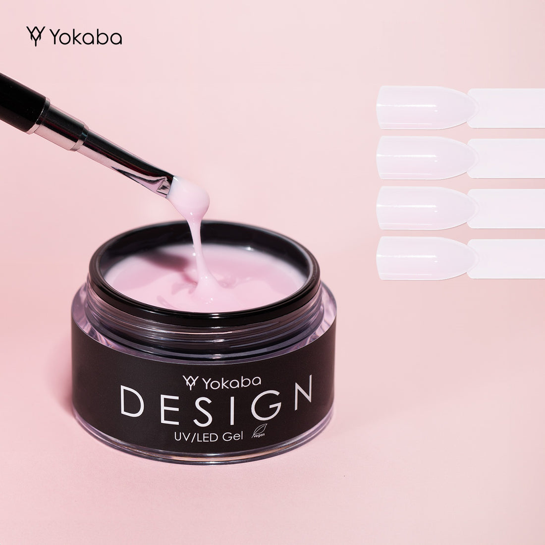 Yokaba DESIGN Nagelaufbau-Gel 08 PINKY WHITE UV/LED 50ml