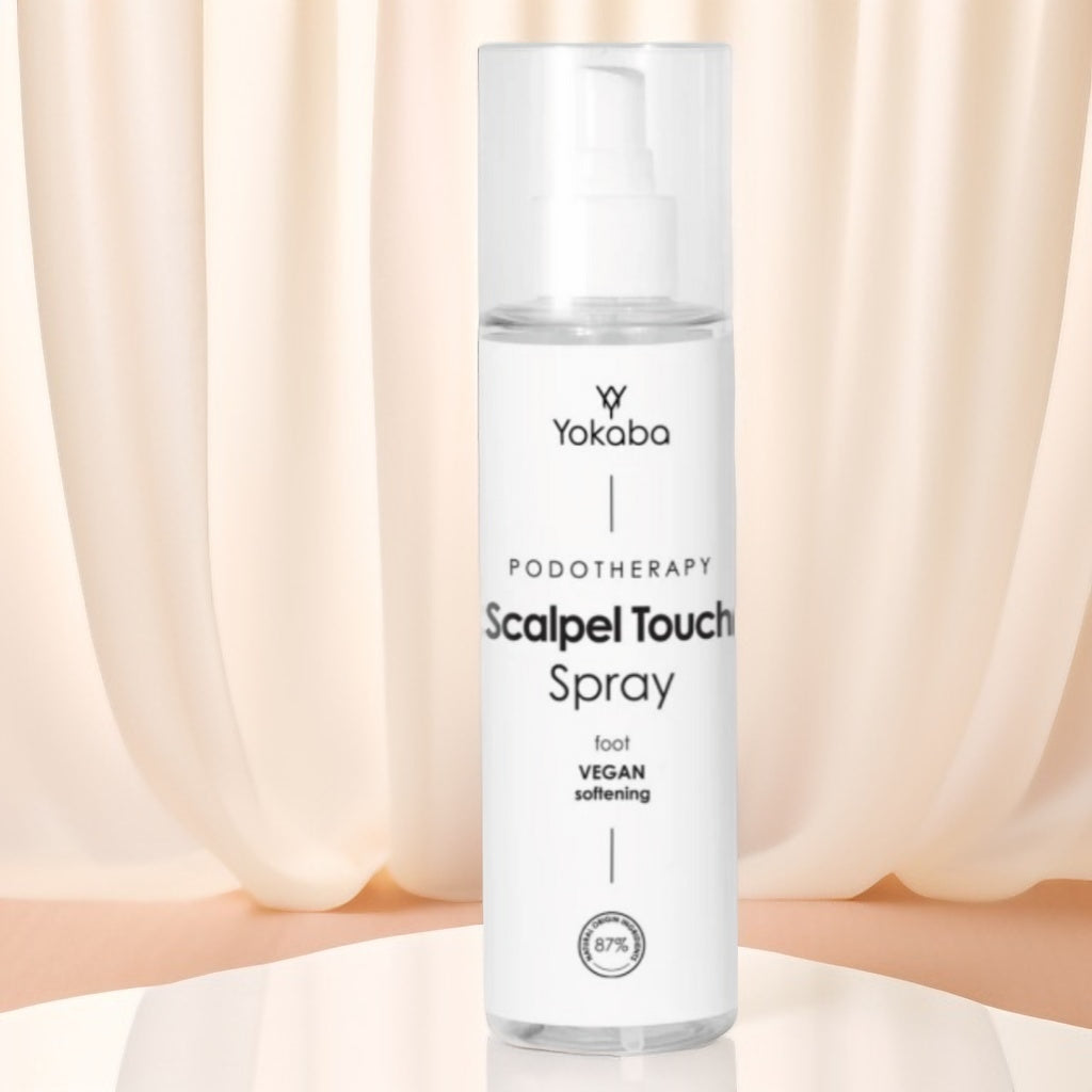 Yokaba Fußspray, weichmachende Hühneraugen, Scalpel Touch, Podotherapie, 200 ml
