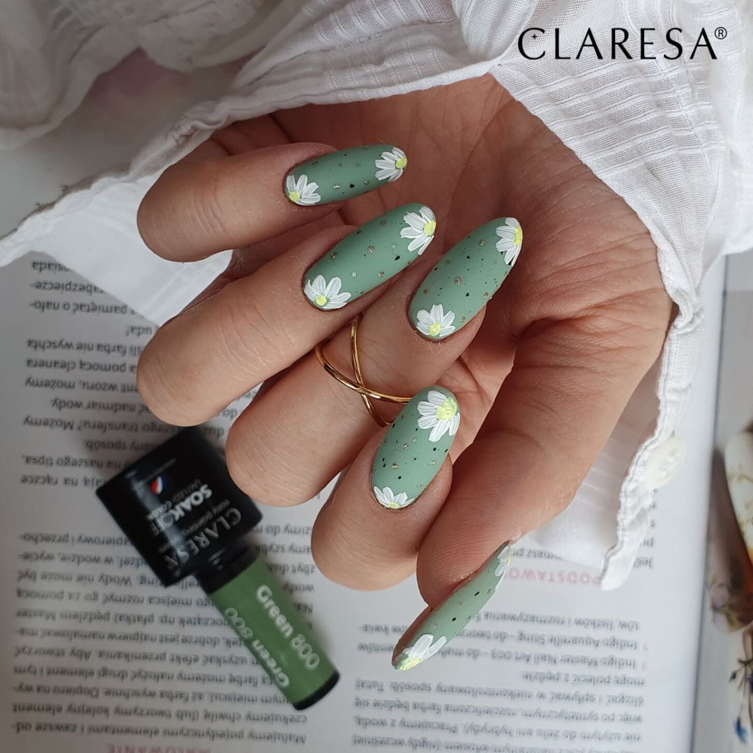 Claresa Hybrid Nagellack GREEN 800 weißlich grün