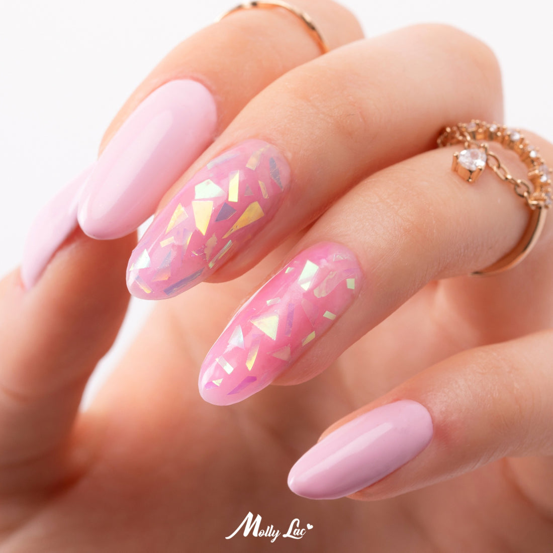 Nageldekoration Broken Aurora Glaseffekt geschnittene Nagelfolie
