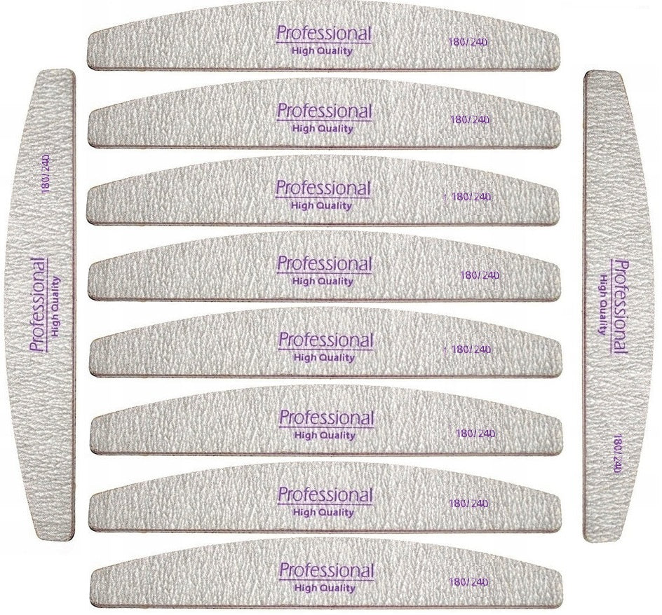 25 Stück Nagelfeile PHQ ŁÓDKA 180/240 verstärkte SEOL-Feile