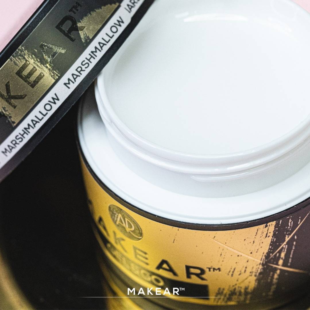 Makear GG02 Gel&Go Aufbaugel für Nägel ohne Feilen, Marshmallow, 50 ml
