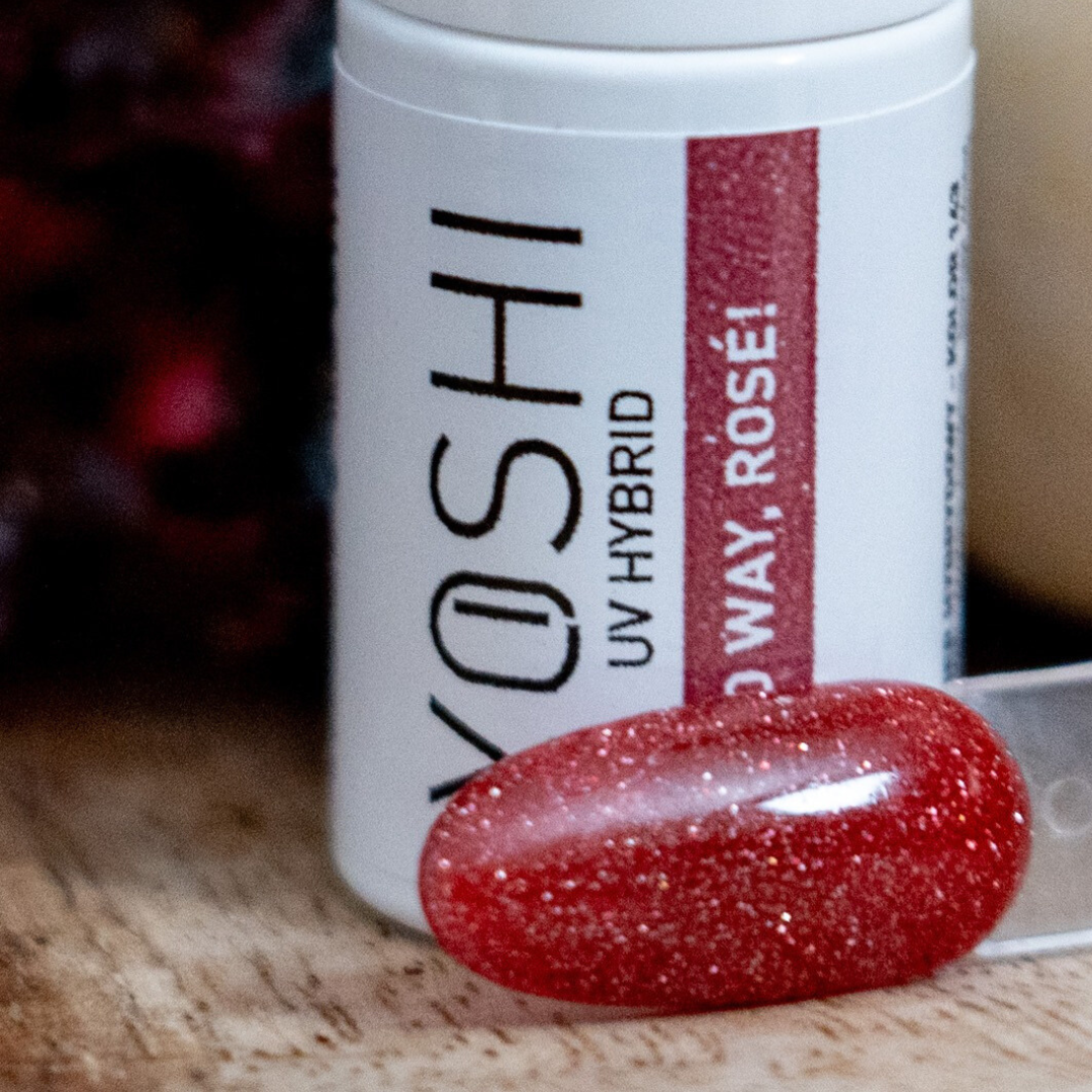 Yoshi UV-Hybrid-Nagellack 143 No way Rose! Blitzeffekt 6ml