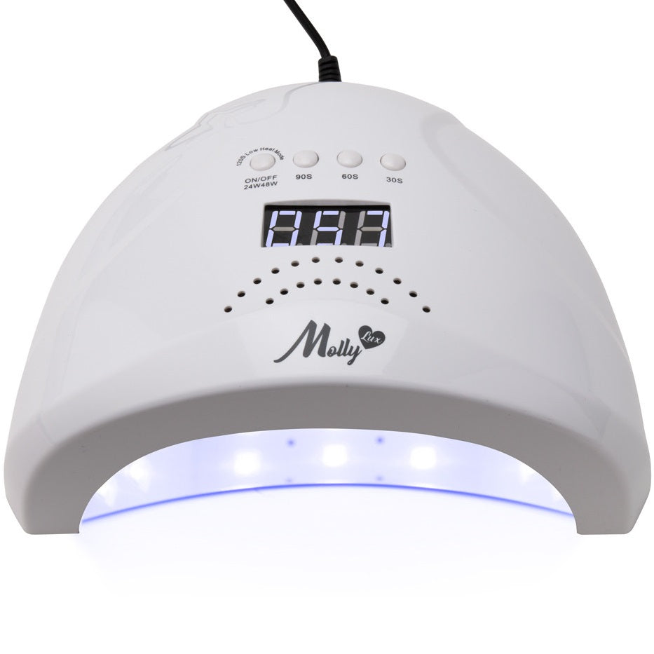 MollyLux 1s Dual-LED-Nagellampe 24/48 W Sunled Weiß