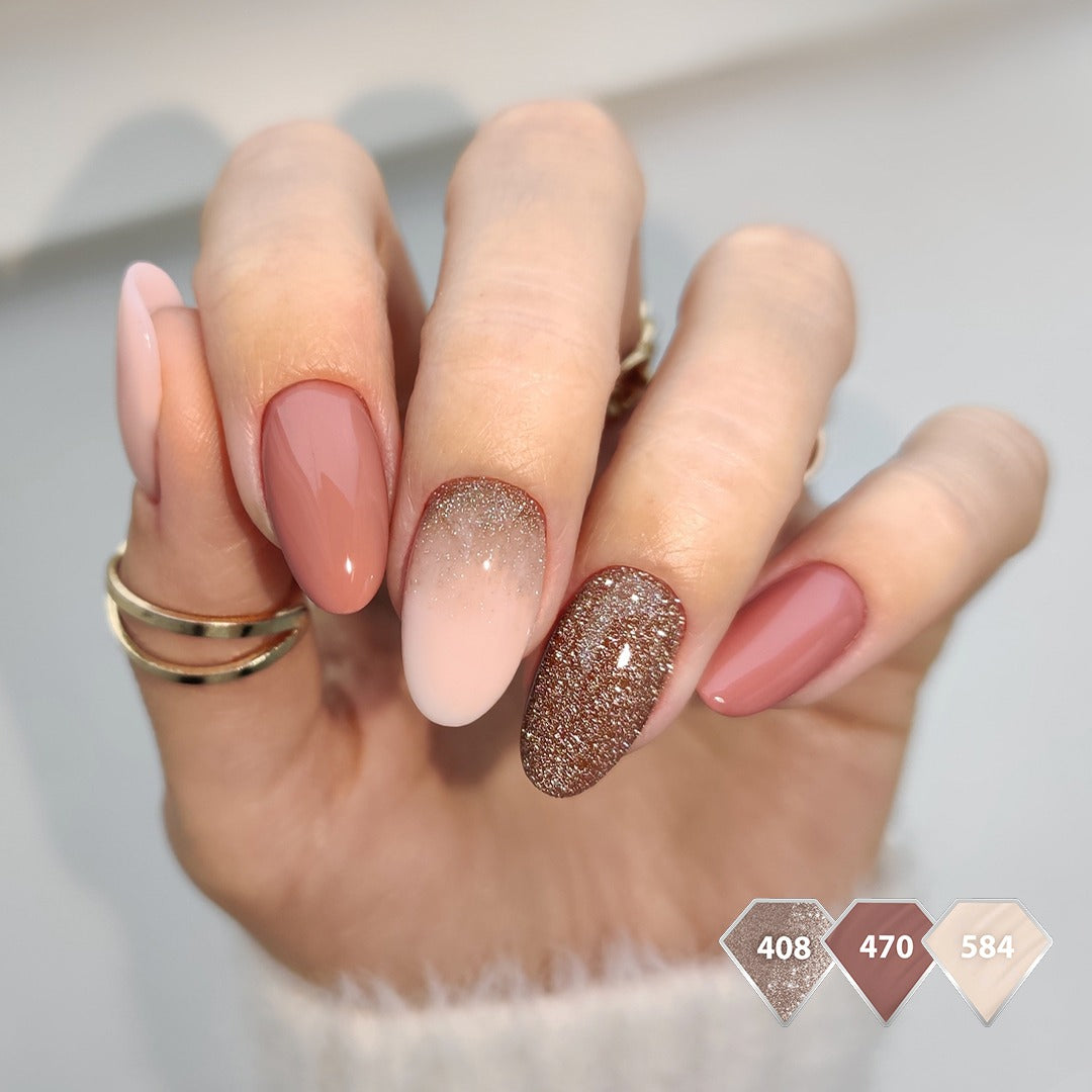 SEMILAC 408 Less Sugar Hybrid-Nagellack, 7 ml, Flash-Effekt