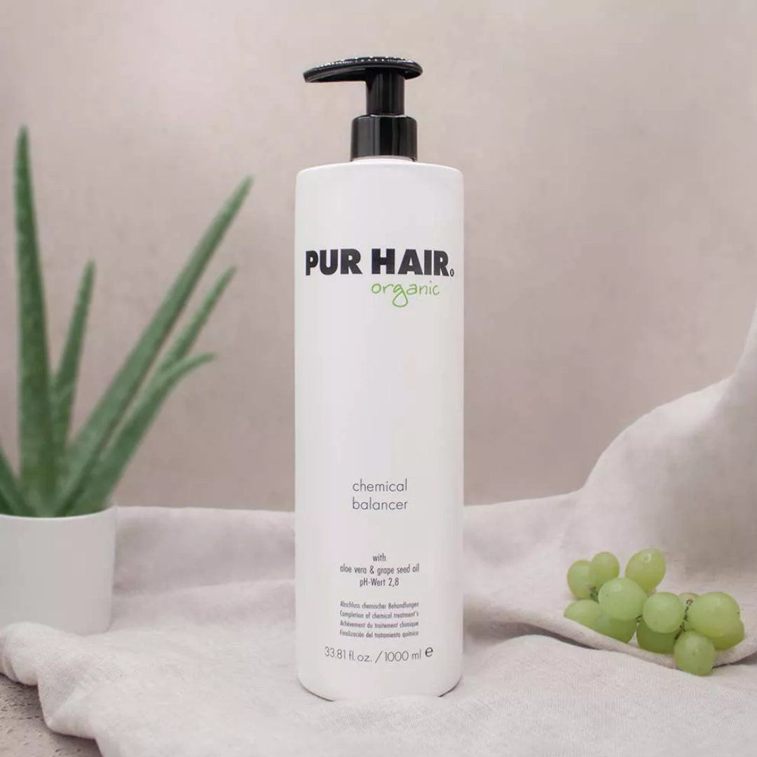 PUR HAIR Organischer chemischer Balancer Haarspülung, neutralisiert den pH-Wert nach chemischen Behandlungen, 1000 ml
