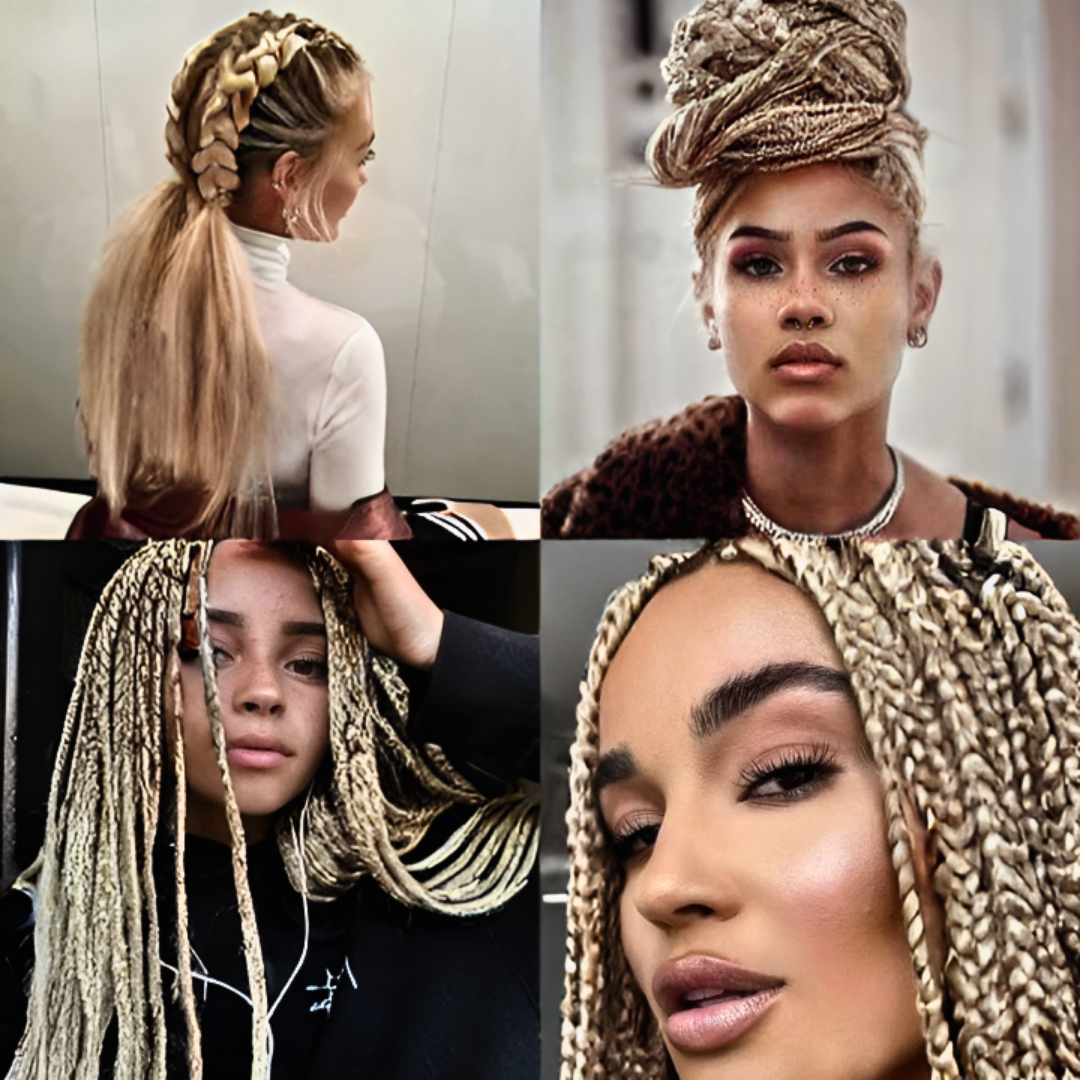 Kunsthaar für Zöpfe A5 blonde Zöpfe Boxer Braids