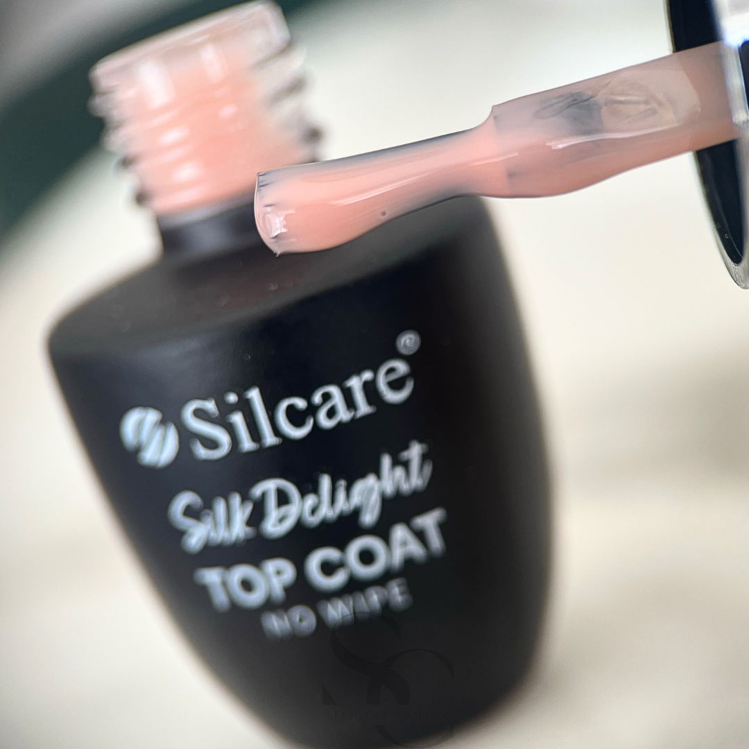 Silcare Top Coat No Wipe Silk Delight Hybrid-Nagellack ohne Abwischen 9g