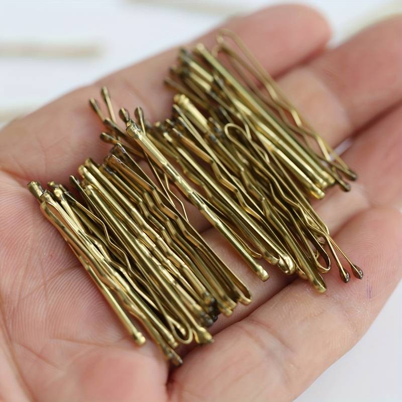 Haarnadeln für Friseure 50er Set für Hochsteckfrisuren Dutts Gold SEOL