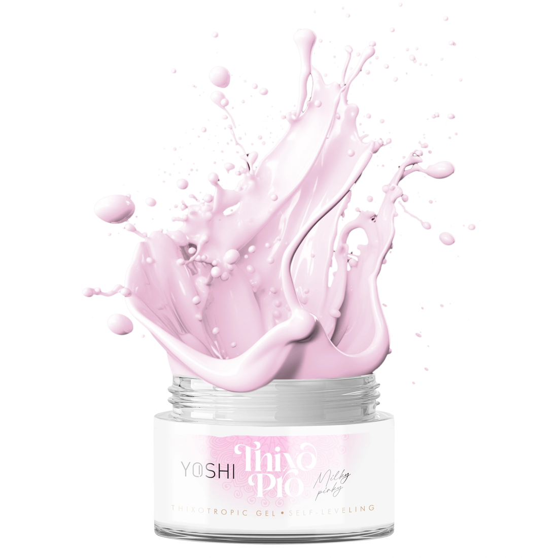 GROSSES Yoshi Thixo PRO Milky Pinky selbstnivellierendes Nagelaufbaugel, 50 ml