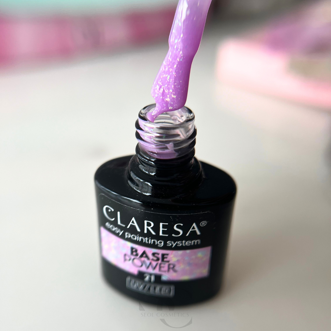 Claresa Hybrid-Basis für Nägel POWER 21 Base Lilac Aufbaubasis
