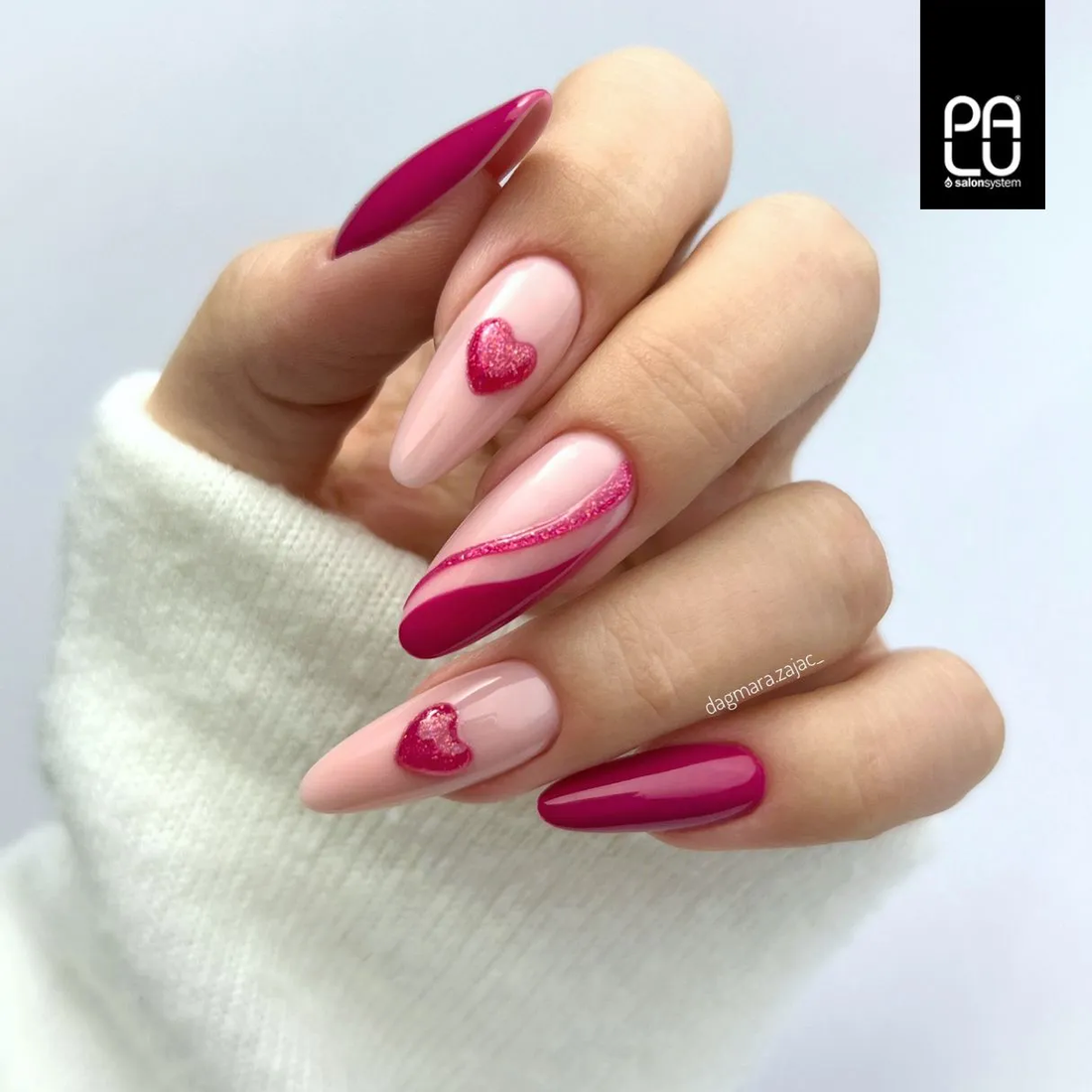 PALU Hybrid Nagellack PO1 Porto, 11g, Pink, Valentinstags-Nagellack