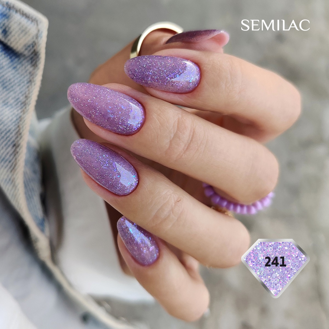 SEMILAC 241 Ocean Flower Hybrid-Nagellack, 7 ml