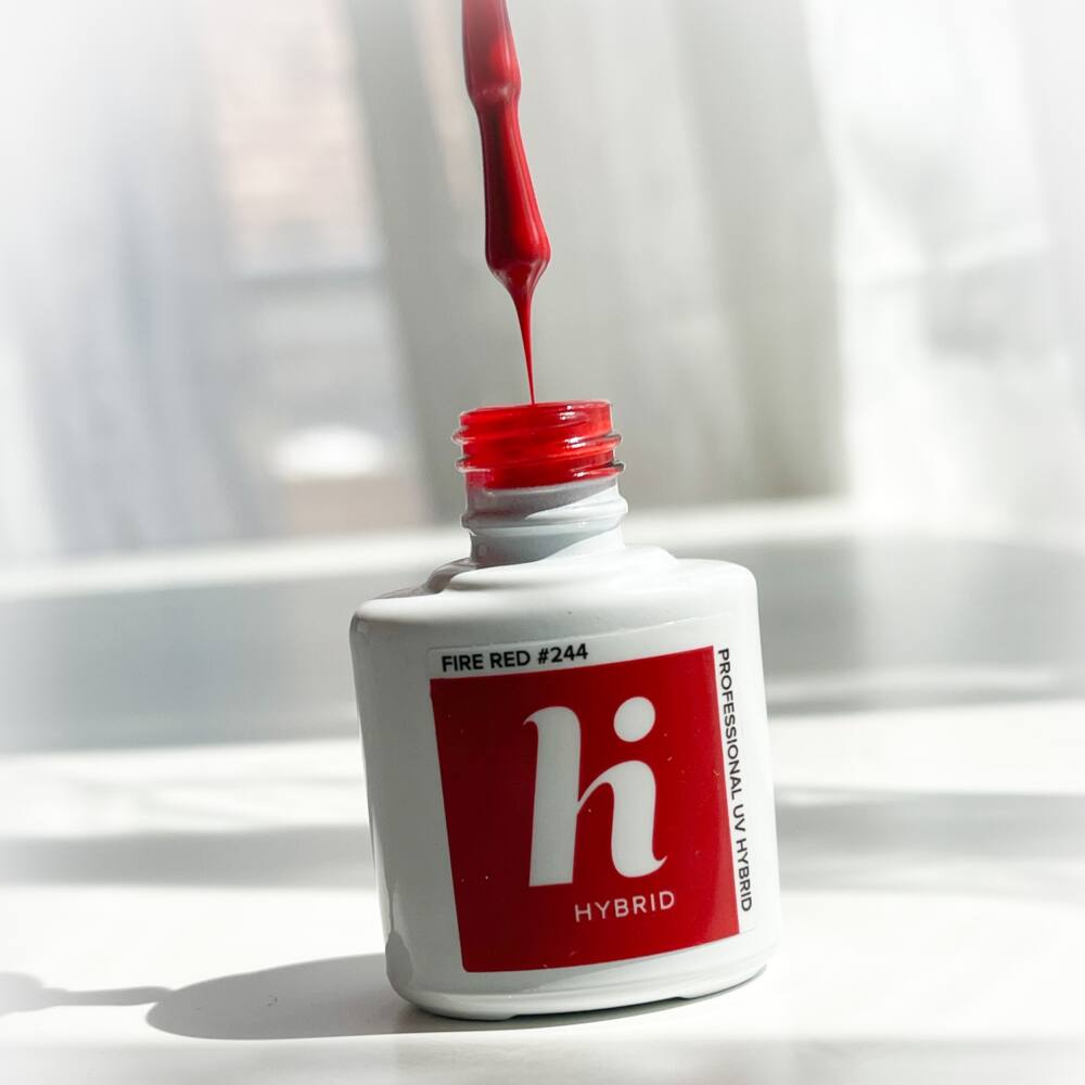 HI HYBRID #244 Feuerrot Hybrid-Nagellack, 5 ml