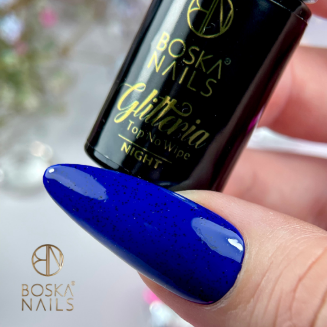 Boska Nails Top No Wipe Glitteria Night Hybrid-Nagellack 6 ml