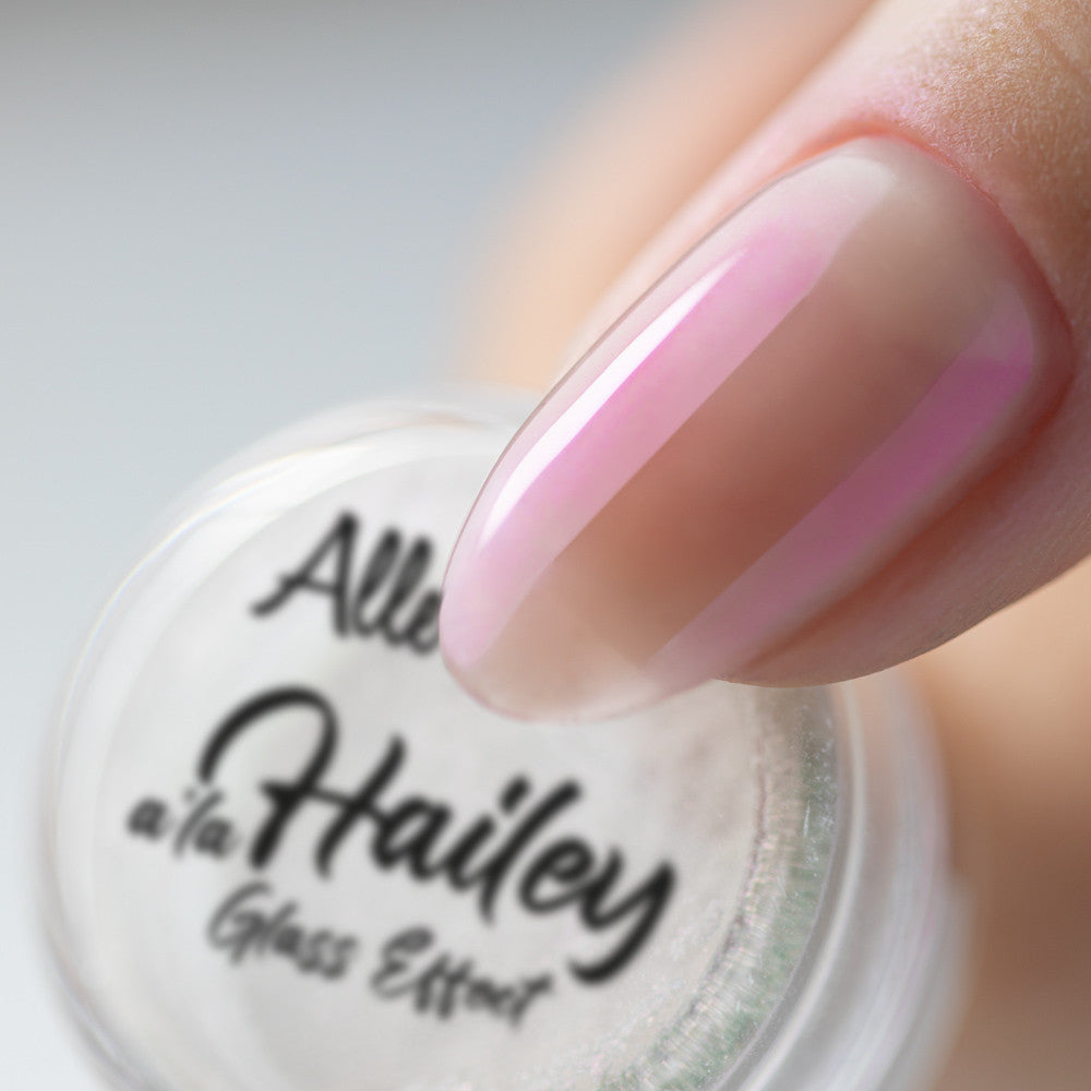 Nagelstaub A la Hailey Glaseffekt AlleLac Nr. 3 rosa Blatt