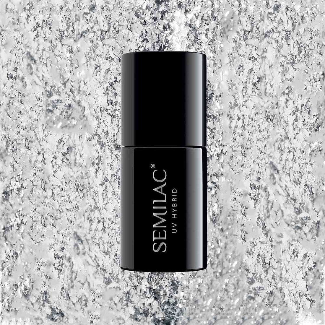 Semilac 292 SILBERSCHIMMER Hybrid-Nagellack, 7 ml