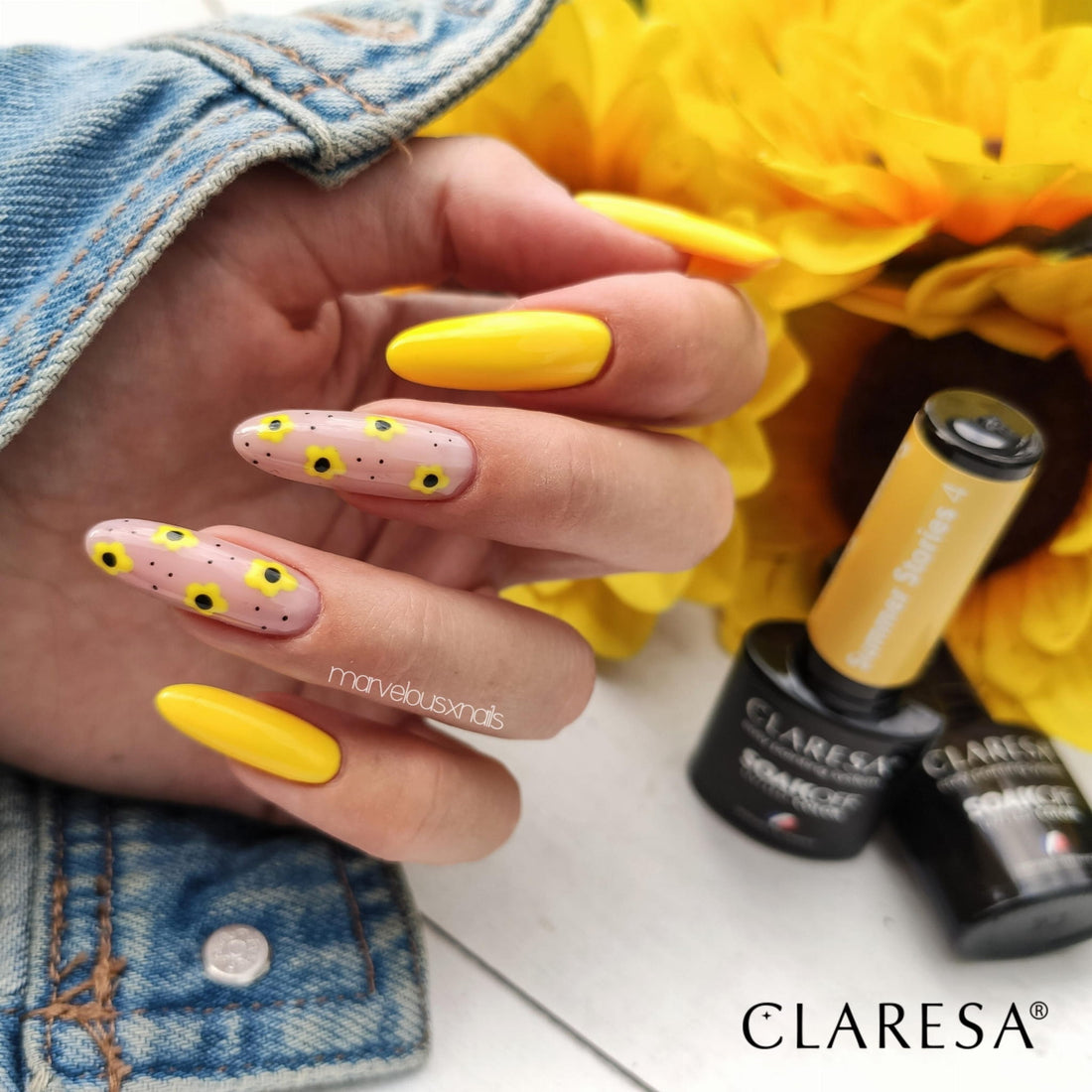 Claresa Hybrid Nagellack SUMMER STORIES 4 Sonnengelb