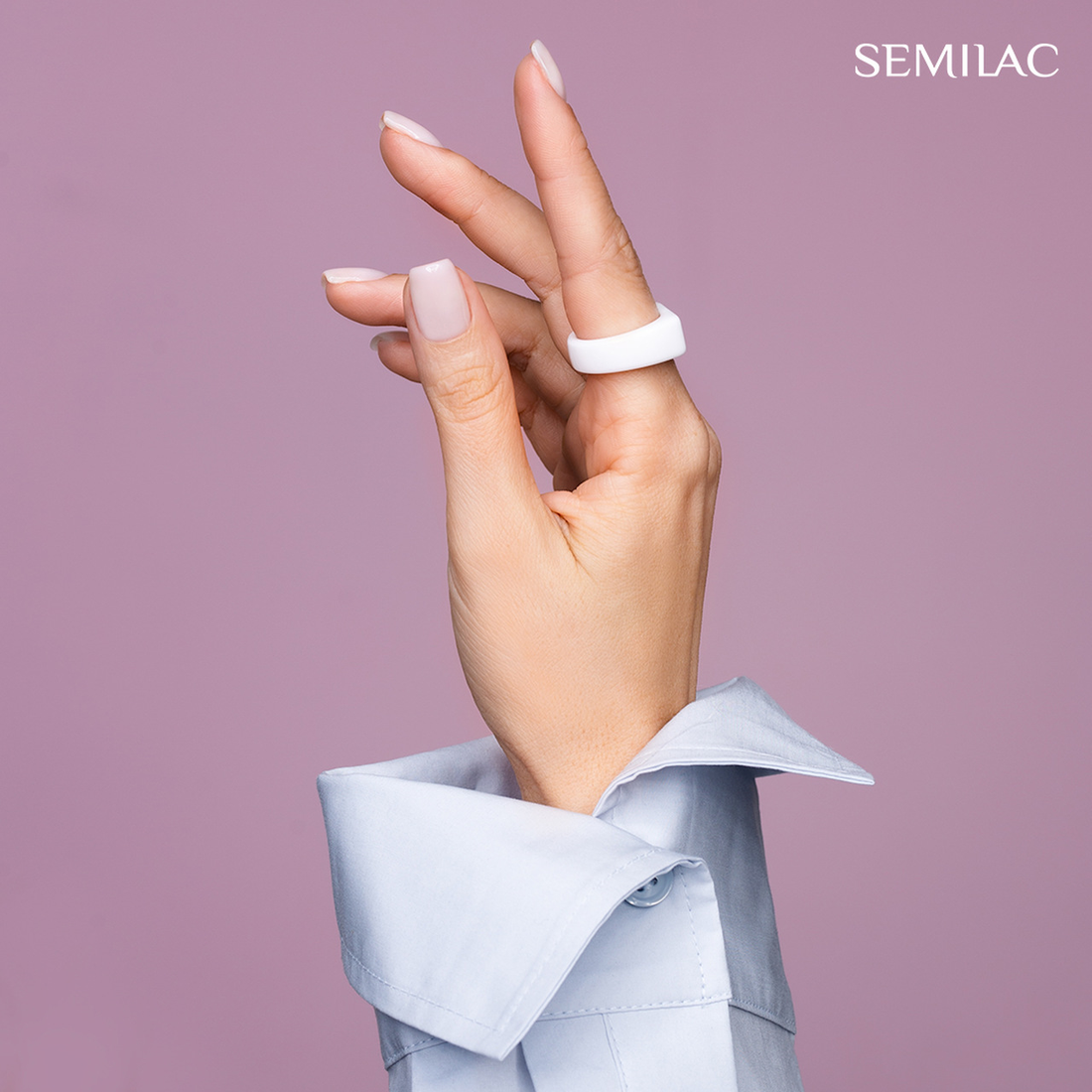 SEMILAC 389 Cocount Ice Cream Hybrid-Nagellack, 7 ml