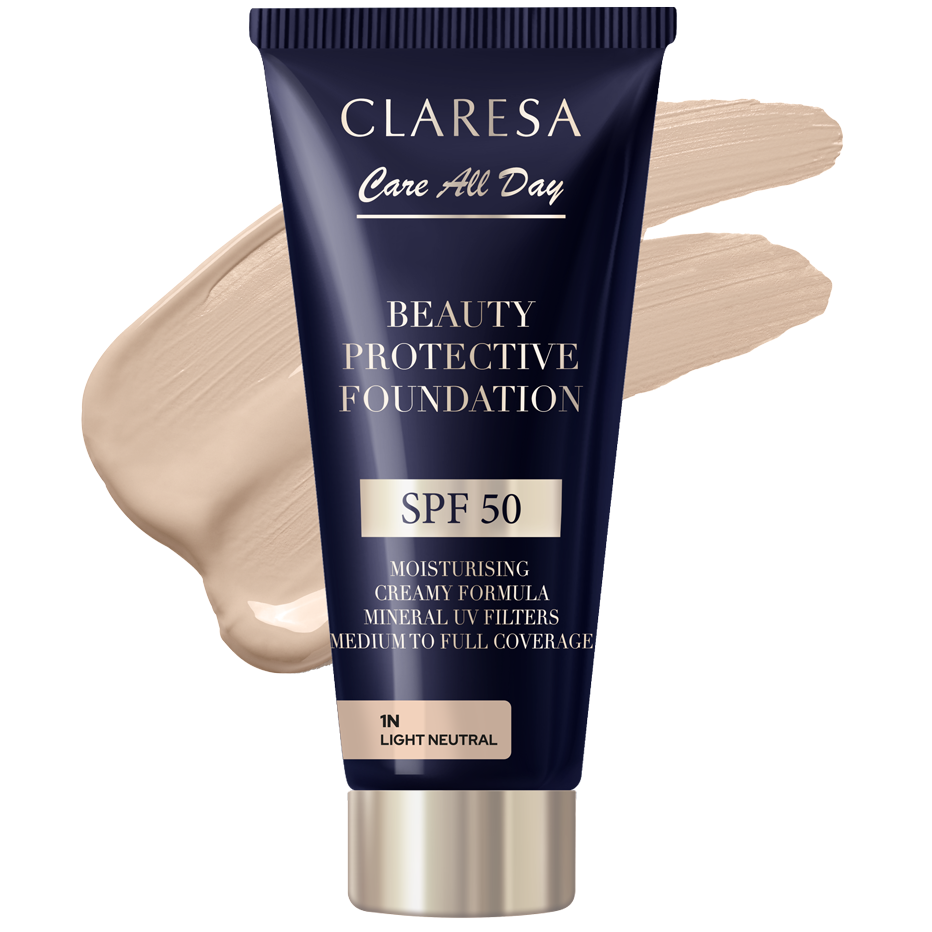 Claresa Care All Day Beauty Face Foundation LSF 50 1N Hell Neutral