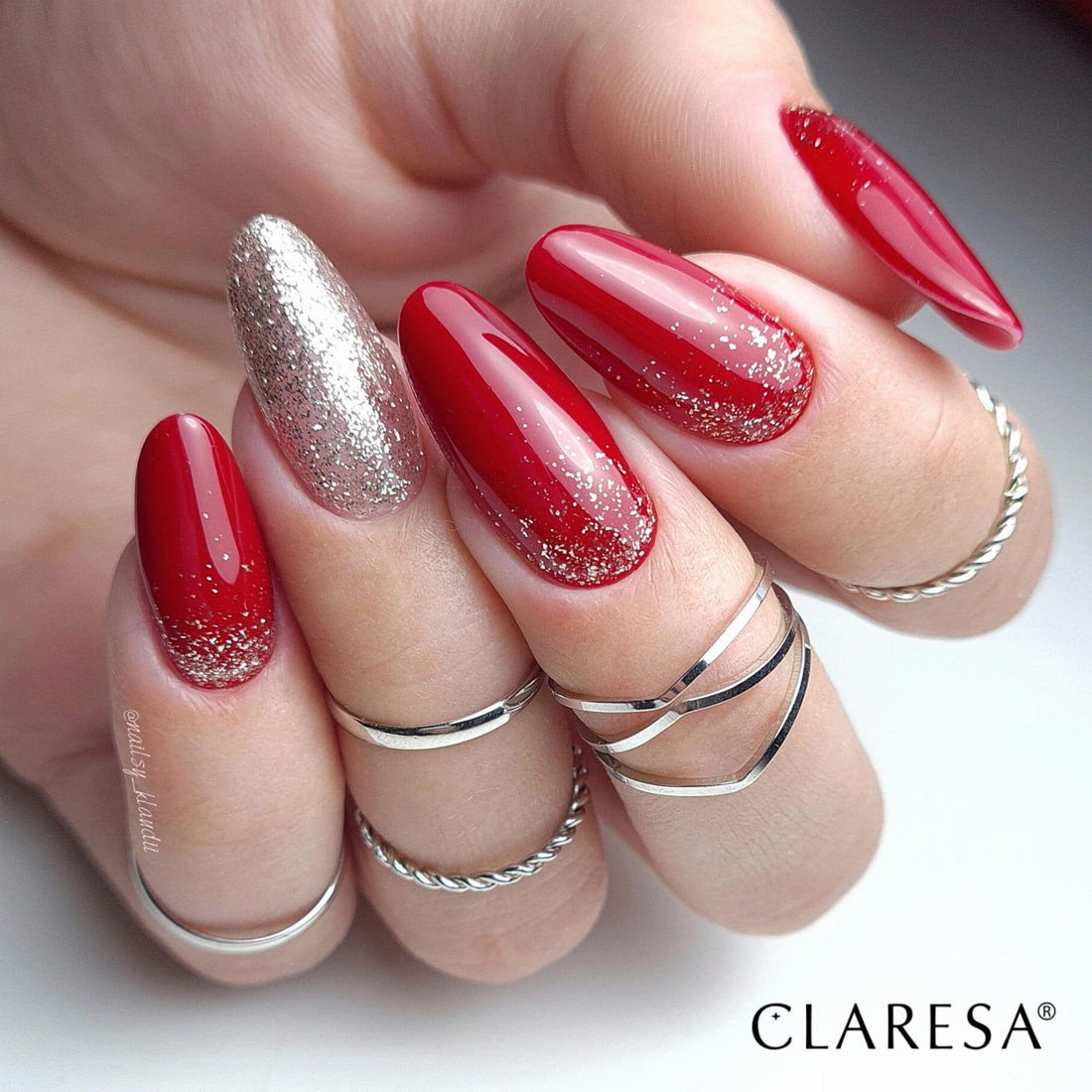 Claresa Hybrid Nagellack ROT 419 roter Hybrid Nagellack