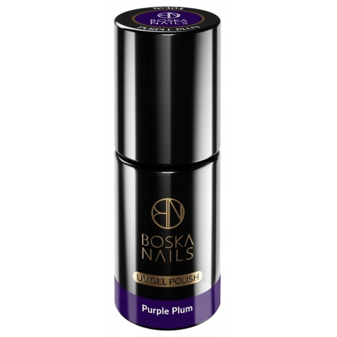Boska Nails Hybrid Nagellack Dunkelviolett Nr. 304 Purple Plum 6ml