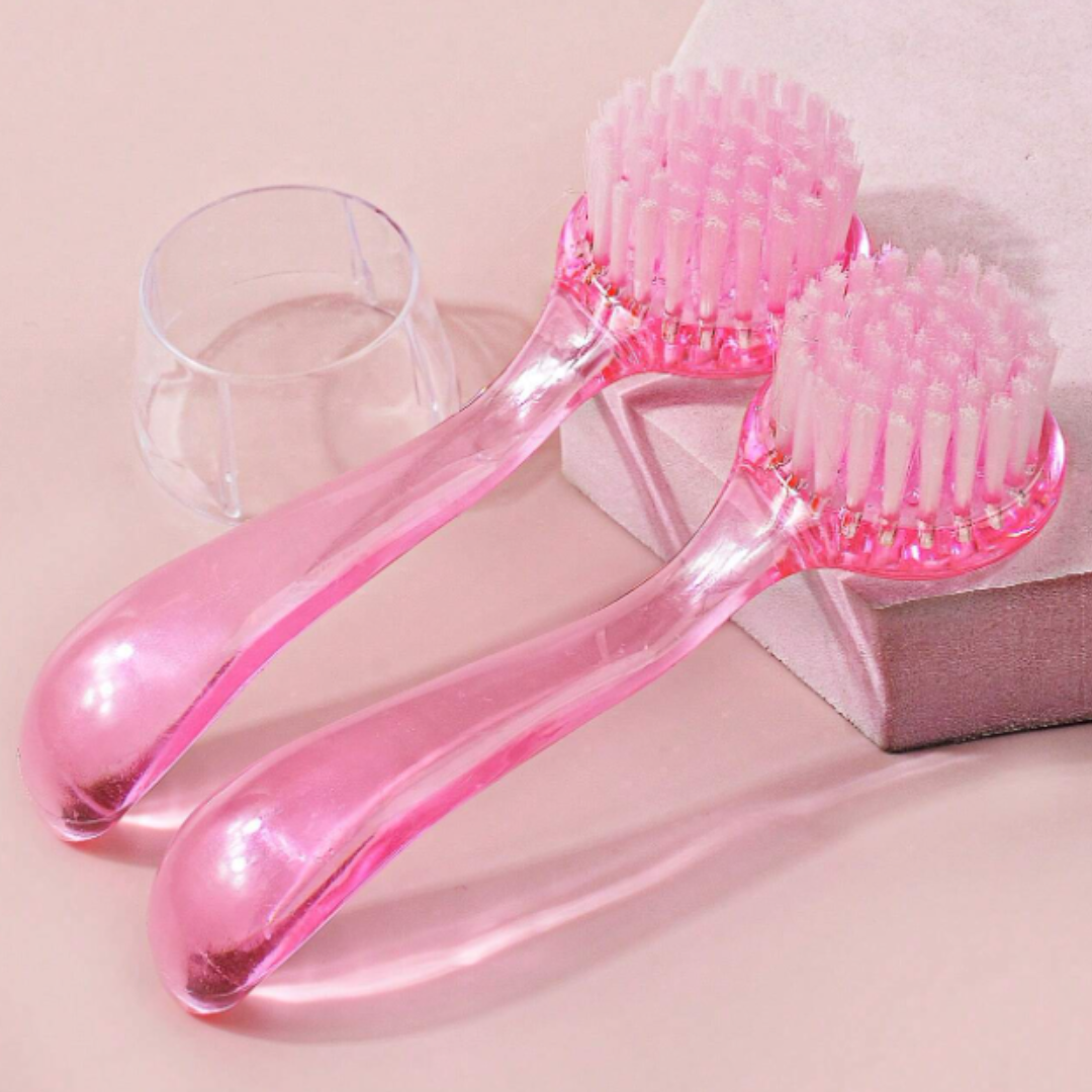 FACE WASH Bürste Peeling Massage zur Nagelstaubentfernung rosa