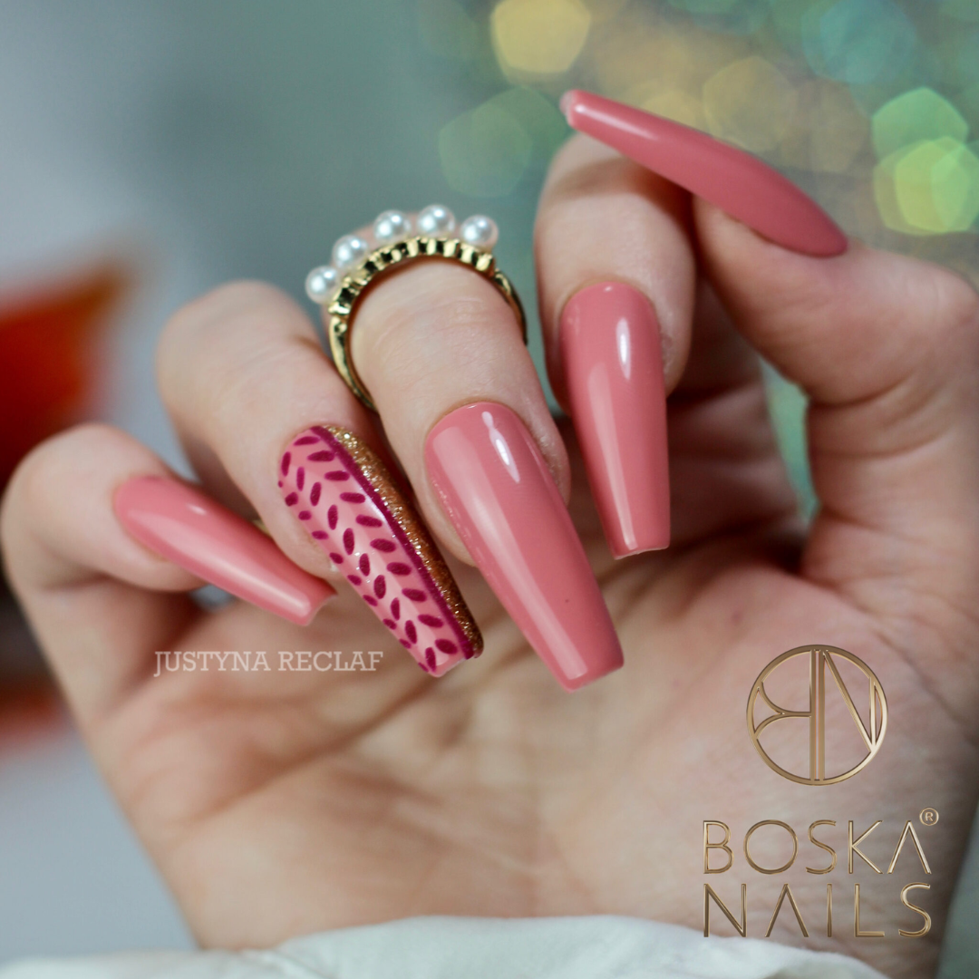 Boska Nails Hybrid Nagellack 314 Glory schmutziges Pink Divine 6ml
