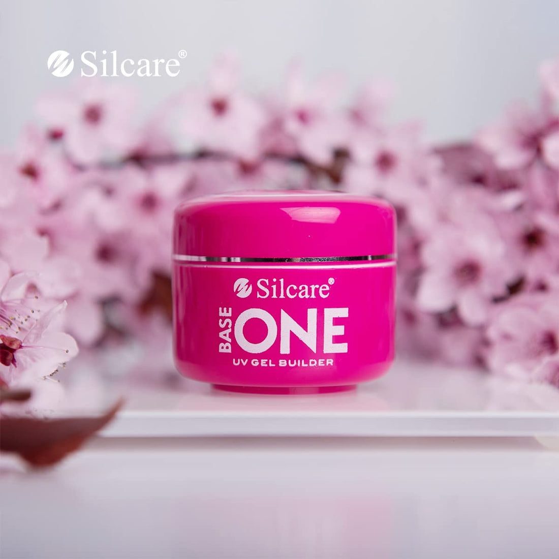Silcare Base One Nagelaufbau-UV-Gel Schimmer Naturbeige 50g