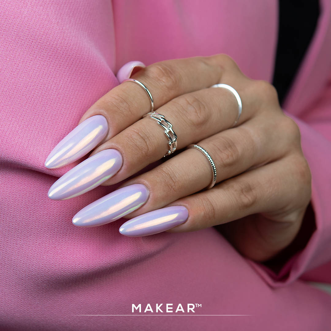 Makear SFX Flüssiges Nagelpulver BP03 Bright Prism, opaleszierendes Blatt